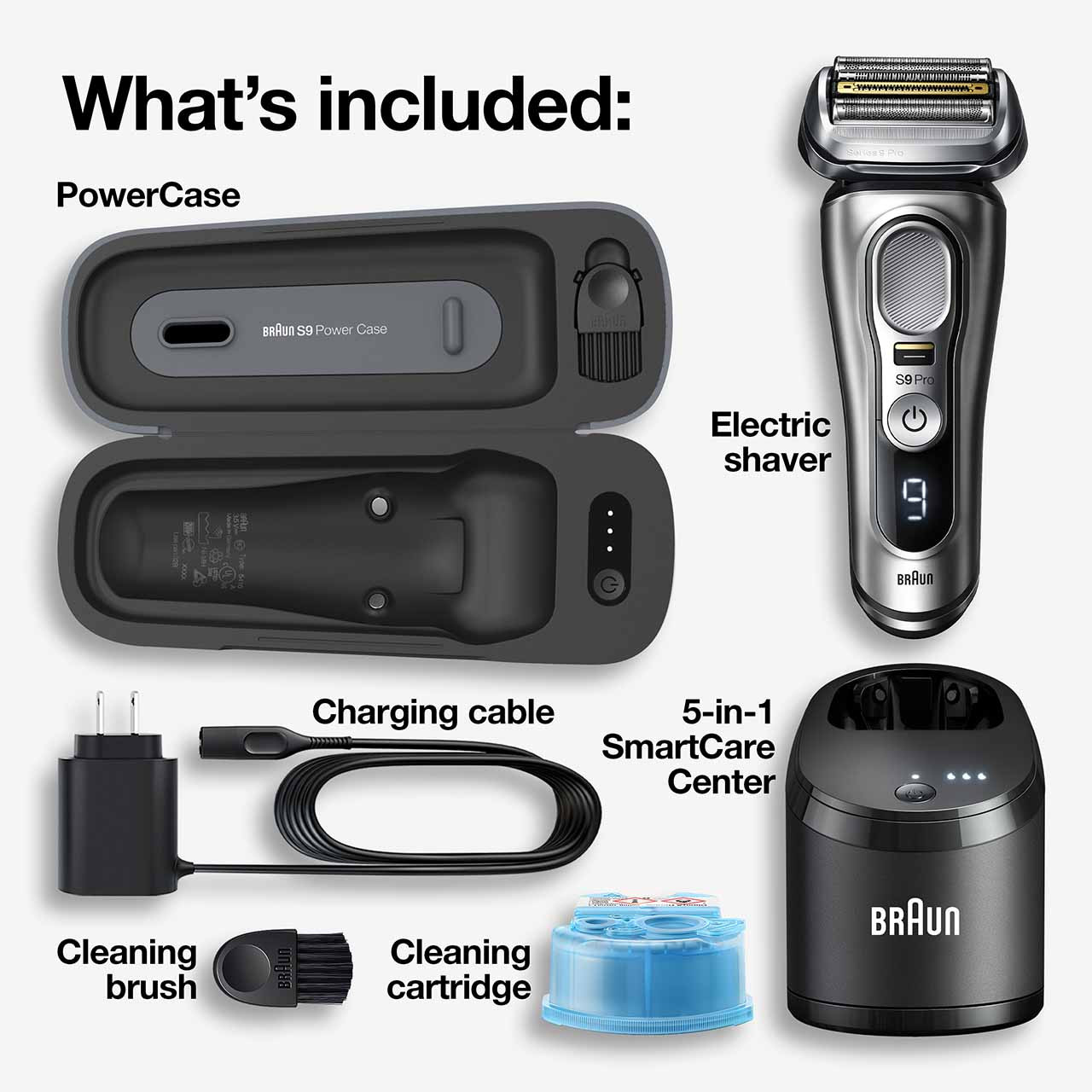 Series 9 Pro Electric Shaver with PowerCase, 9477cc - Image 2