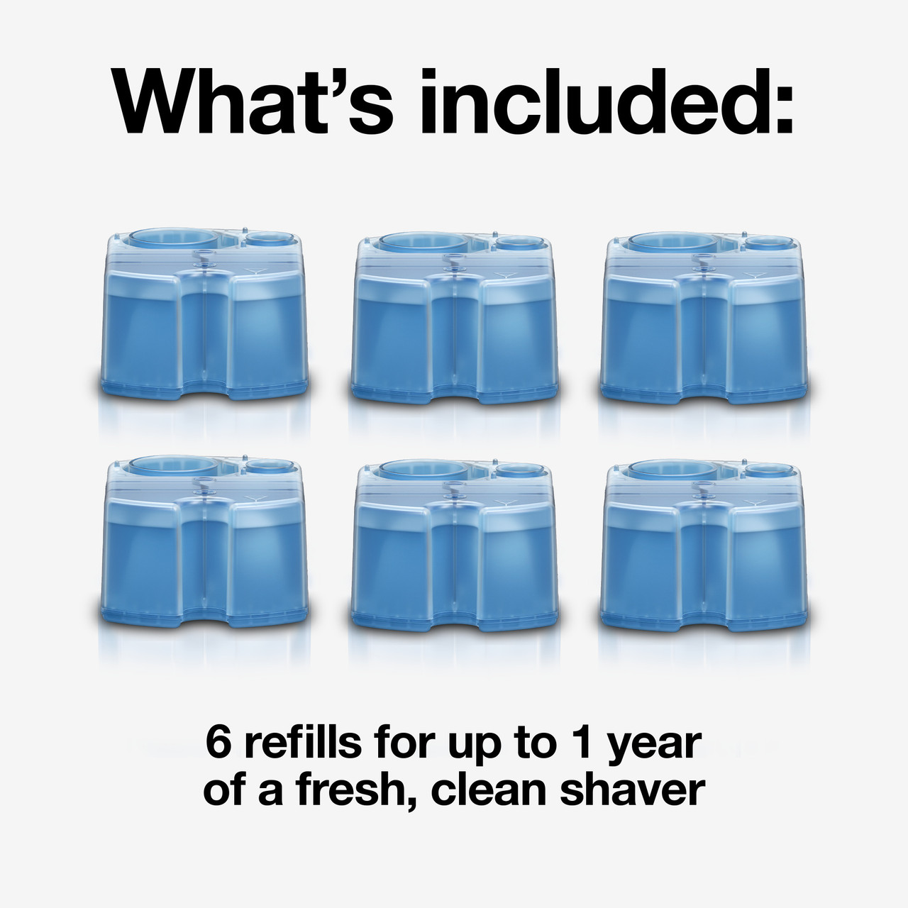 Braun Clean & Renew Refill Cartridges, 6 Pack - Image 2