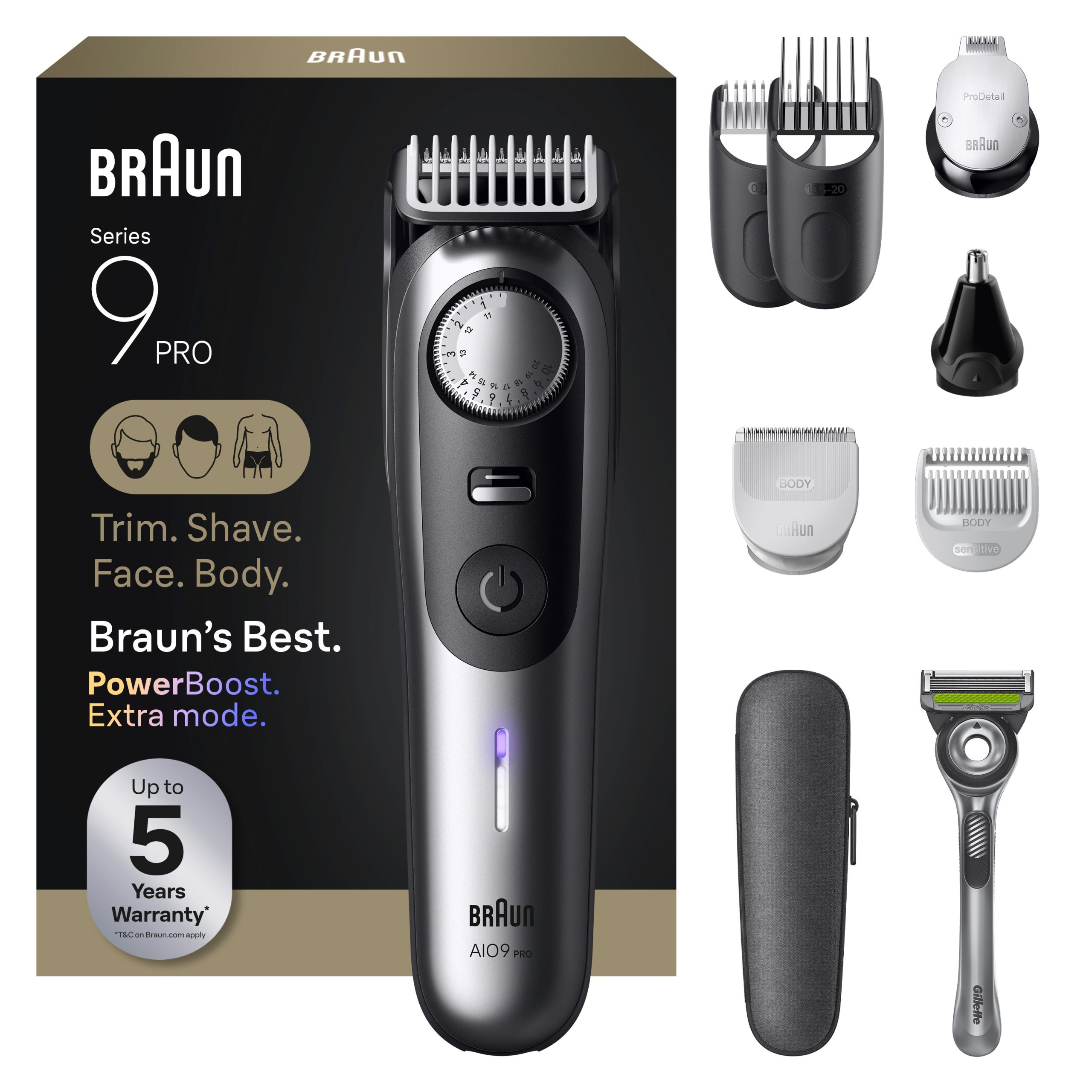 All-in-One Trimmer Series 9 PRO AIO9550, 13-in-1 Kit
