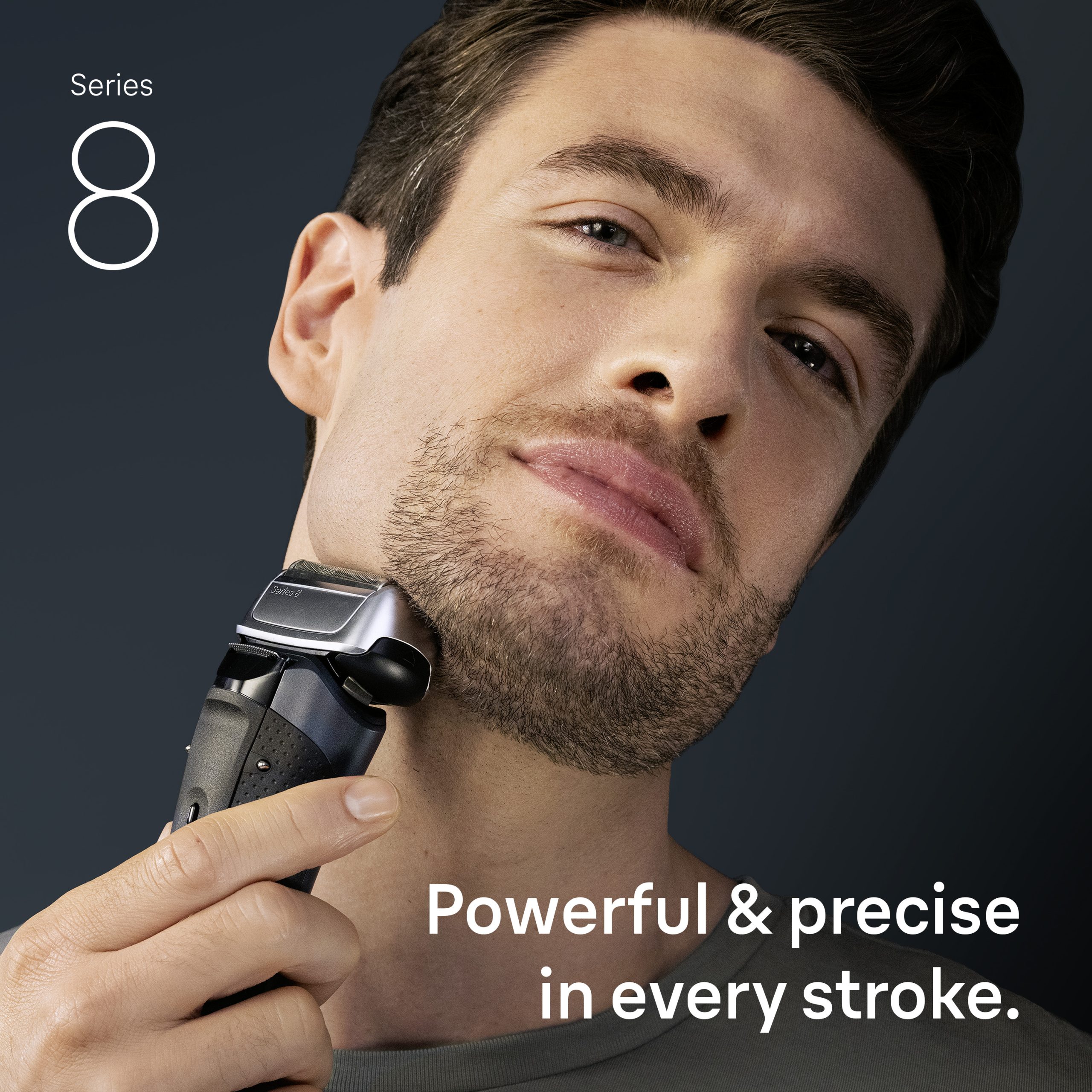 Braun Electric Shaver Head Replacement Part 83m Silver, Compatible with Series 8 Electric Razors for Men - Image 6
