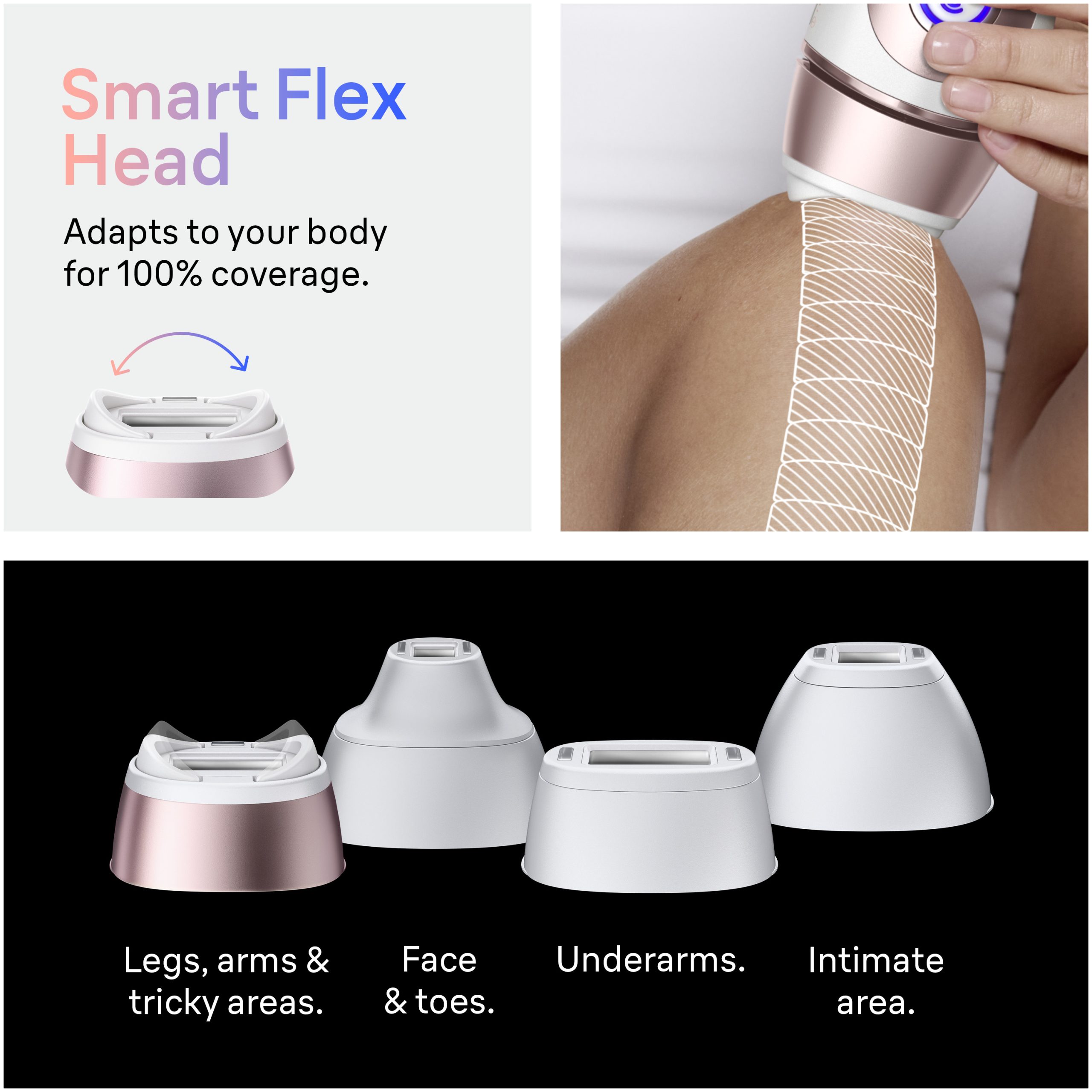 Braun Skin iexpert Smart IPL: At Home Alternative to Laser Hair Removal with 3 Caps and Leather Pouch, PL7243 - Image 5