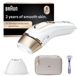 Braun Silk??expert Pro 5 IPL: Alternative to Laser Hair Removal with 2 Caps and Leather Pouch, PL5157